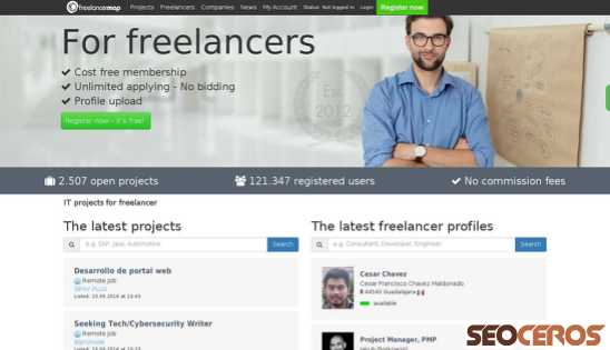 freelancermap.com desktop preview