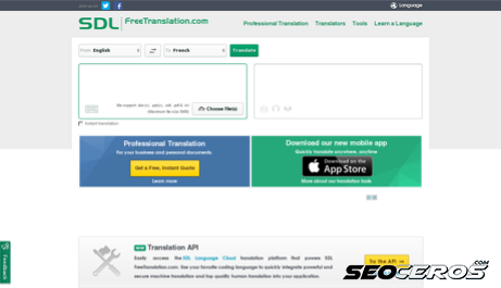 freetranslation.com desktop Vorschau