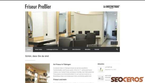 friseur-pressler.de desktop náhled obrázku