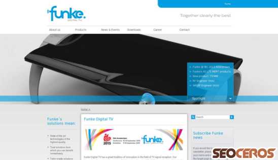funke.nl desktop náhľad obrázku