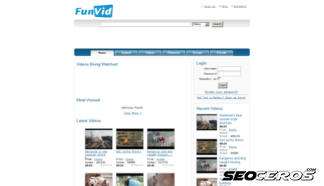 funvid.hu desktop Vista previa