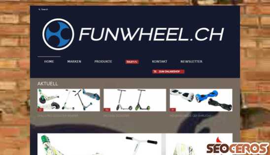 funwheel.ch desktop förhandsvisning