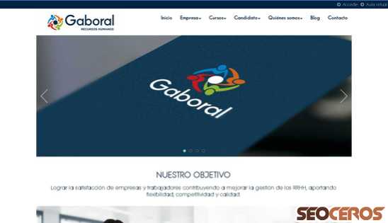 gaboral.com desktop förhandsvisning