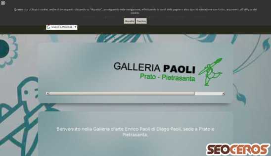galleriapaoli.com desktop förhandsvisning