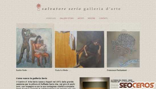 galleriaserio.it desktop előnézeti kép