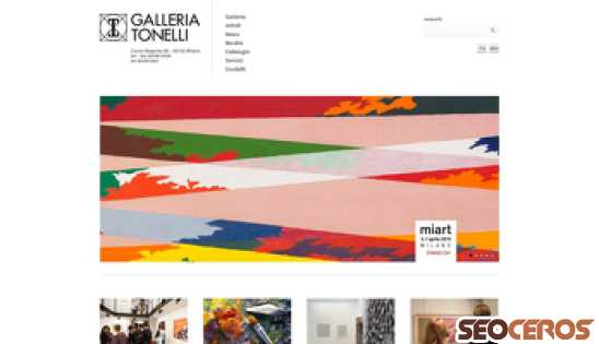 galleriatonelli.it desktop náhľad obrázku