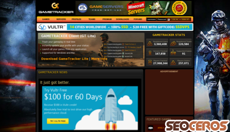 gametracker.com desktop előnézeti kép