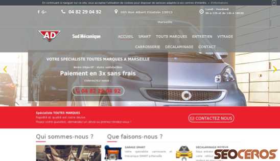 garage-sud-mecanique.fr desktop náhled obrázku