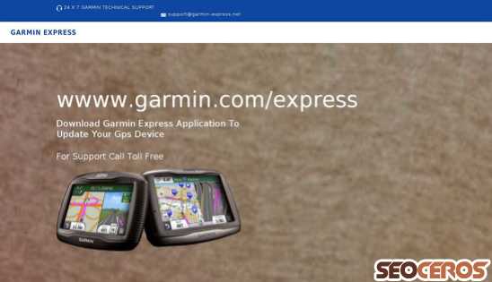 garmin-express.net desktop obraz podglądowy