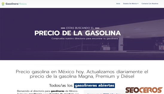 gasolineramexico.com desktop náhľad obrázku