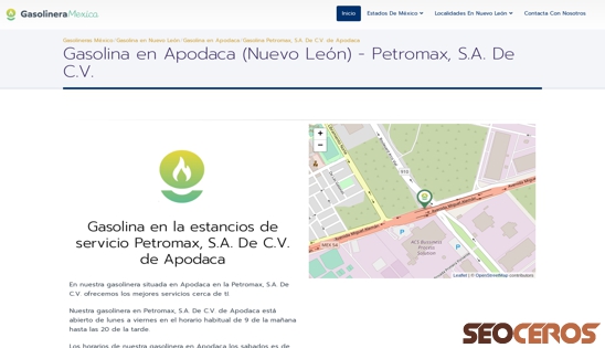 gasolineramexico.com/precio-gasolina-en-apodaca/petromax-s-a-de-c-v desktop 미리보기