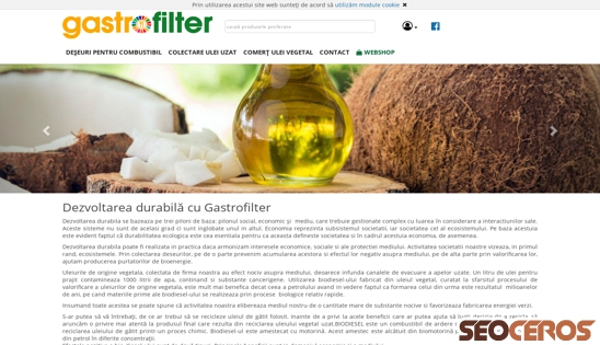 gastrofilter.ro desktop prikaz slike