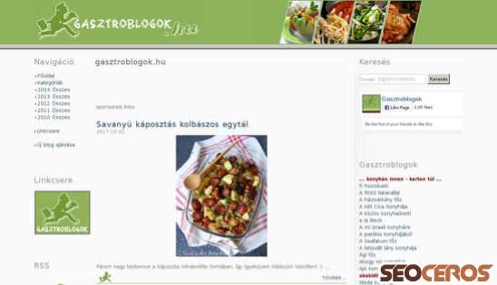 gasztroblogok.hu desktop náhľad obrázku