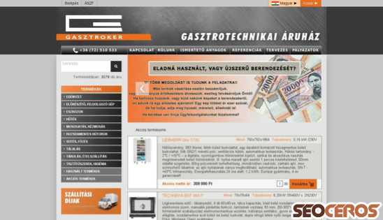 gasztroker.hu desktop előnézeti kép