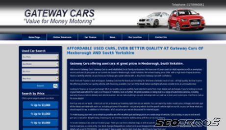 gatewaycars.co.uk desktop previzualizare
