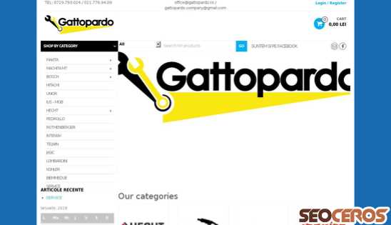 gattopardo.ro desktop förhandsvisning