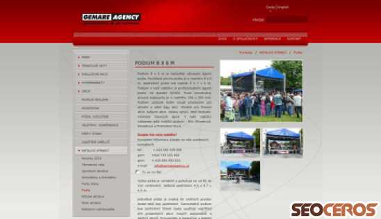 gemareagency.cz/cz/produkty/katalog-atrakci/podia/podia.html desktop obraz podglądowy