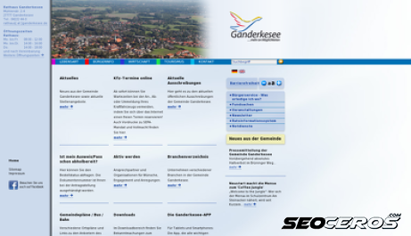 gemeindeganderkesee.de desktop előnézeti kép