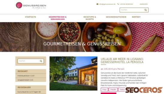 genussreisen.de/kulinarische-reisen-weltweit desktop Vorschau