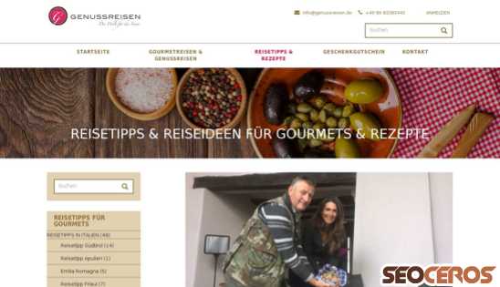 genussreisen.de/reisetipps-und-rezepte-fur-gourmets desktop obraz podglądowy