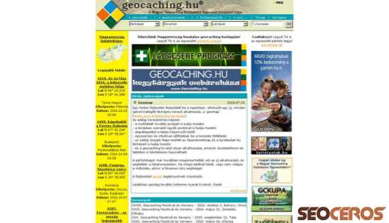 geocaching.hu desktop előnézeti kép