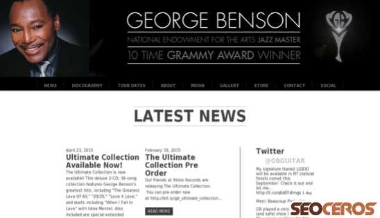 georgebenson.com desktop náhled obrázku