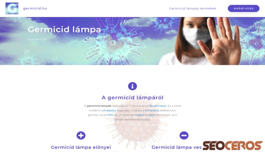 germicid.hu desktop előnézeti kép