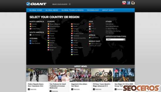 giant-bicycles.com desktop Vorschau