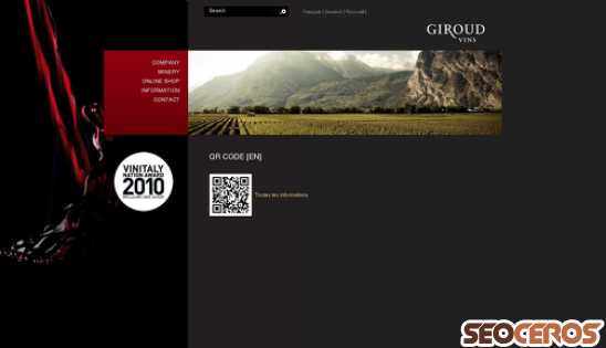 giroud-vins.ch desktop náhled obrázku