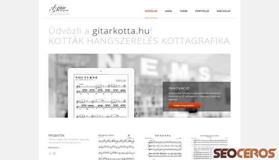 gitarkotta.hu desktop előnézeti kép