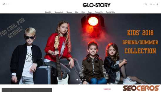 glo-story.com desktop 미리보기
