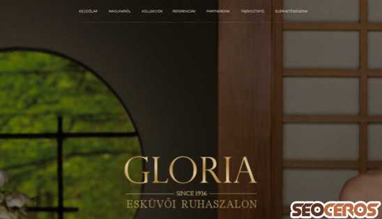 gloriaszalon.hu desktop náhled obrázku