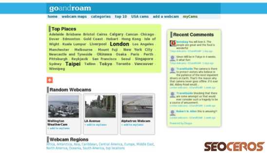 goandroam.com desktop náhled obrázku