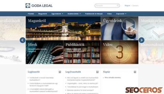 goda-legal.hu desktop náhľad obrázku