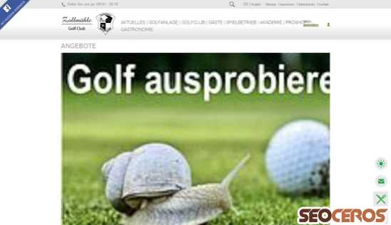 golfanlage-zollmuehle.de desktop náhled obrázku