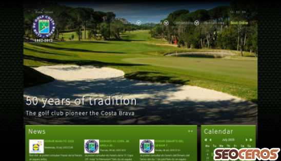 golfcostabrava.com desktop Vista previa