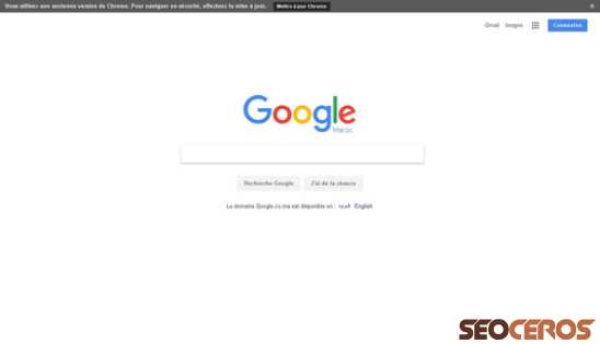 google.co.ma desktop előnézeti kép