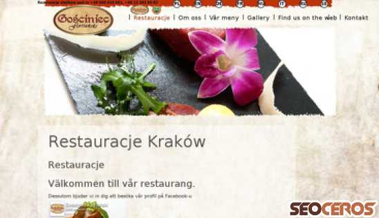 gosciniec-florianski.pl/se/restauracje-se desktop náhled obrázku