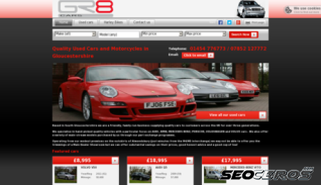 gr8cars.co.uk desktop obraz podglądowy