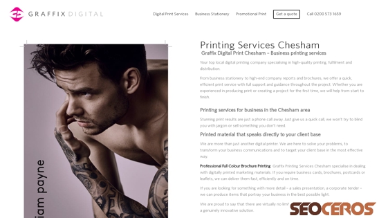 graffixdigital.co.uk/printing-services-chesham desktop előnézeti kép