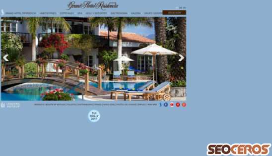 grand-hotel-residencia.es desktop náhľad obrázku