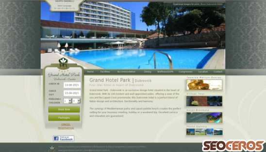 grandhotel-park.hr desktop náhľad obrázku