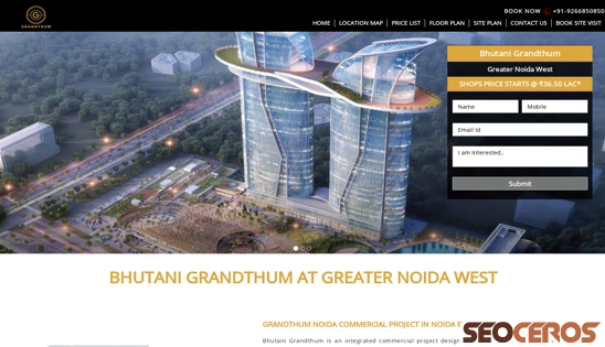 grandthumnoida.net.in desktop előnézeti kép
