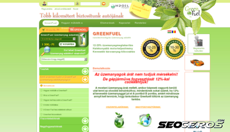 greenfuel.hu desktop förhandsvisning