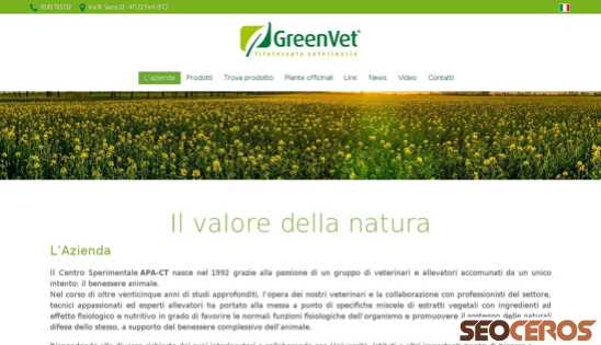 greenvet.com desktop előnézeti kép