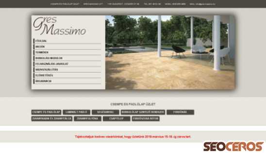 gres-massimo.hu desktop náhľad obrázku