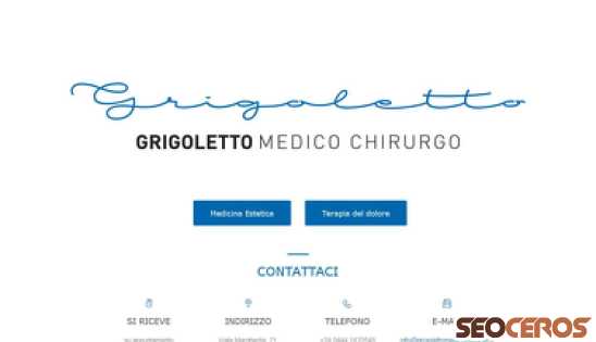 grigolettomedicochirurgo.it desktop prikaz slike
