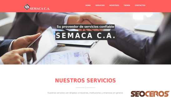 gruposemaca.com desktop förhandsvisning