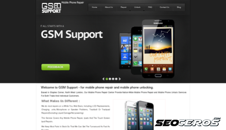 gsm-support.co.uk desktop förhandsvisning