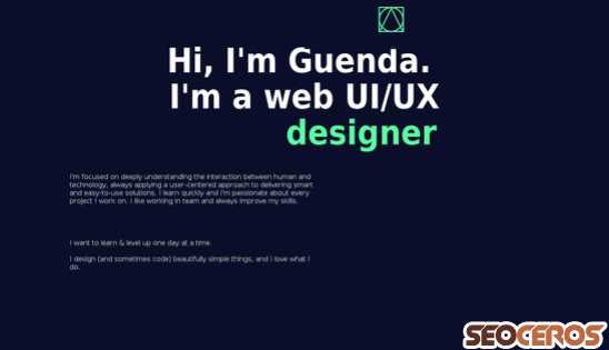 guenda.design desktop preview